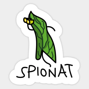 Spinat word game funny Sticker